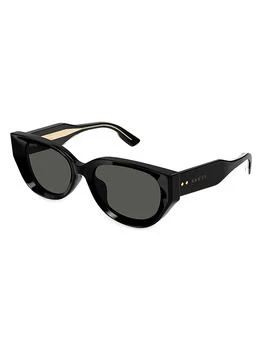 Gucci | Thickness 54MM Cat-Eye Sunglasses