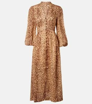 Zimmermann | Cascadian leopard-print linen midi dress