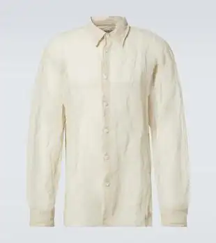 Dries Van Noten | Cotton and silk-blend lamé shirt
