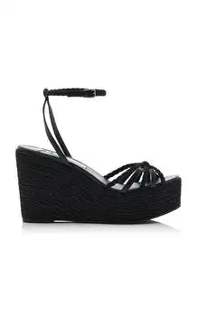 Jimmy Choo | Jimmy Choo Dree Suede Platform Wedge Sandals - Moda Operandi