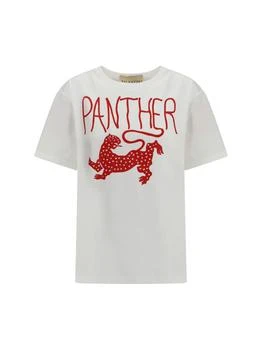 Valentino | Valentino Animal Printed Crewneck T-Shirt
