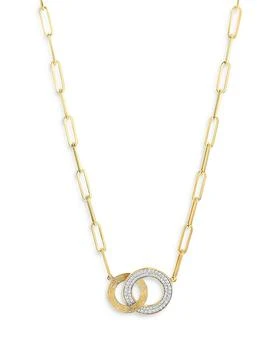 Bloomingdale's | Diamond Double Circle Pendant Necklace in 14K Yellow Gold, 0.50 tcw