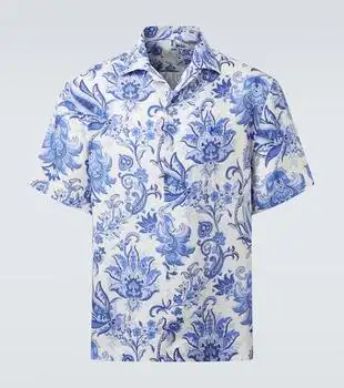ETRO | Paisley linen bowling shirt