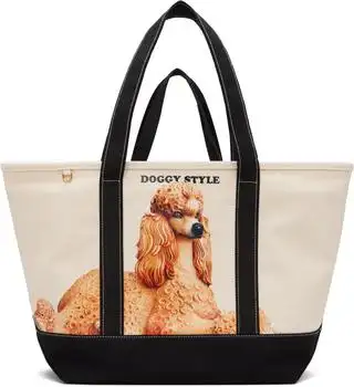 Stella McCartney | Beige & Black Jeff Koons Edition Large N/S Tote