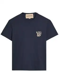 Valentino | Logo-embroidered cotton T-shirt