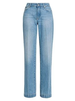 Dolce & Gabbana | Washed Denim Straight-Leg Pants