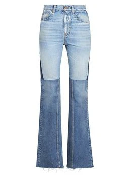 Chloé | Paneled Mid-Rise Jeans
