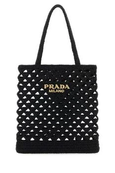 Prada | Prada Woven-Logo Top Handle Bag