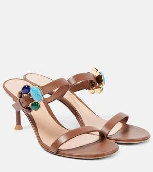 Gianvito Rossi | 70 buckle-detail leather mules