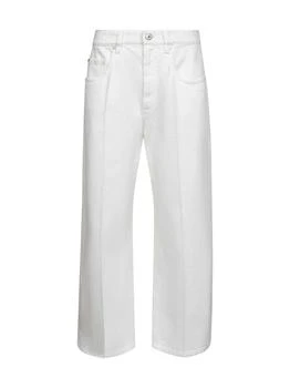 Brunello Cucinelli Logo Patch Straight-Leg Trousers