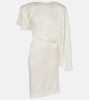 Stella McCartney | Asymmetric crêpe satin midi dress