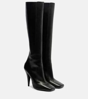Givenchy | Sliced Square leather knee-high boots
