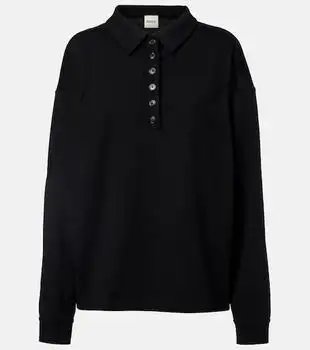 Khaite | Faithful silk jersey polo sweater
