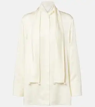 Jil Sander | Scarf-detail satin shirt
