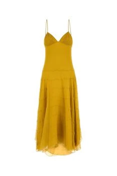 Yves Saint Laurent | Saint Laurent V-Neck Sleeveless Dress
