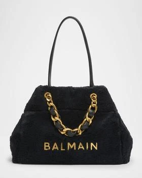 Balmain | 1945 Soft Tote Bag in Terry Cloth