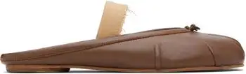 MAISON MARGIELA | Beige Tabi Elastic Band Mule Flats