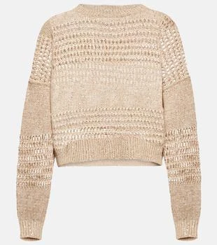 Brunello Cucinelli | Embellished openwork sweater