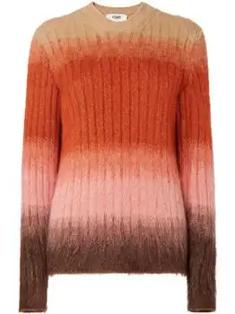 Fendi | Fendi Gradient Long-Sleeve Knitted Jumper