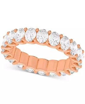 Macy's | Diamond Oval-Cut Eternity Band (4 ct. t.w.) in Platinum or 14k Gold