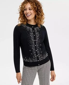 Women's Embellished Border Party Cardigan, Macy's Exclusive