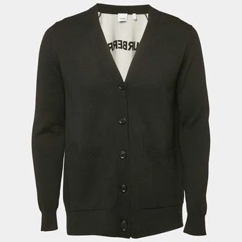 Burberry | Burberry Black Wool Blend Buttoned Cardigan M