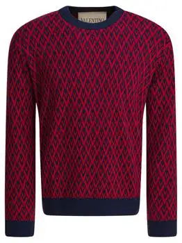 Valentino | Valentino Toute La V Jacquard Crewneck Jumper