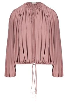Saint Laurent Gathered Drawstring Blouse