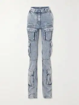 Givenchy | High-rise Straight-leg Cargo Jeans