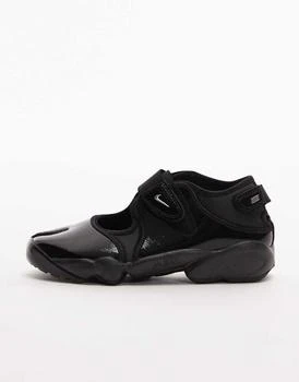 Nike Air Rift patent trainers in black