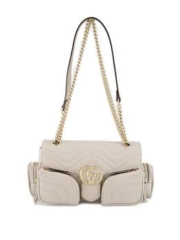 Gucci | Gucci GG Marmont Small Pocket Detailed Shoulder Bag