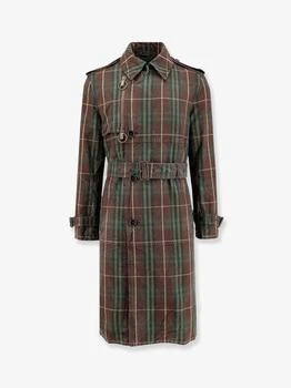 Burberry | Cotton trench with check motif