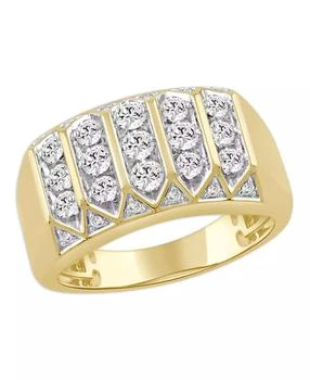 Macy's | Men's Diamond Ring (1 ct. t.w.) in 10k Yellow Gold with Rhodium