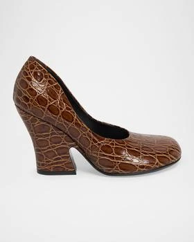 Dries Van Noten | Embossed Leather Pumps