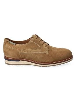 Mephisto Falco Perforated Suede Oxfords