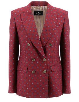 ETRO | Etro Double Breasted Graphic Printed Blazer