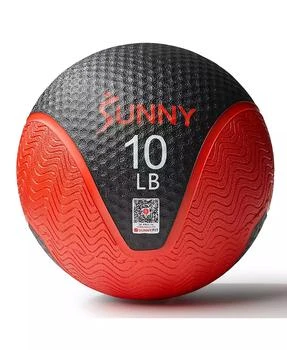 Sunny Health & Fitness Medicine Ball 10LBS, Non-slip Grip