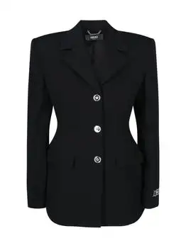 Versace | Versace Grain-De-Poudre Button-Up Blazer