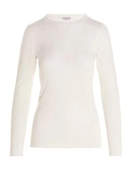 Brunello Cucinelli | Brunello Cucinelli Ribbed Crewneck Knitted Top
