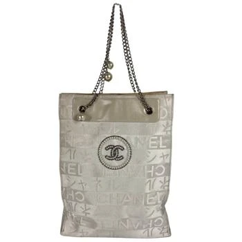 Chanel | yellow Leather Canvas Shoulder Bag (Pre-Owned)