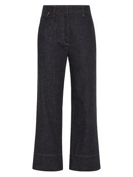 Brunello Cucinelli | No Fade Denim Sartorial Square Trousers