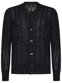 ETRO | Etro Pegaso Embroidered V-Neck Buttoned Cardigan