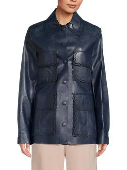 Stella McCartney | Laila Scalloped Faux Leather Jacket