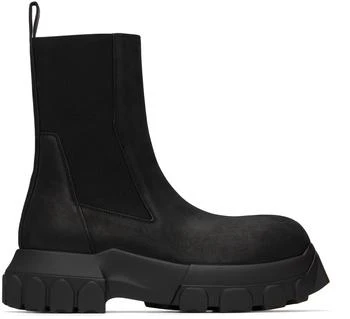 Black Porterville Beatle Bozo Tractor Chelsea Boots