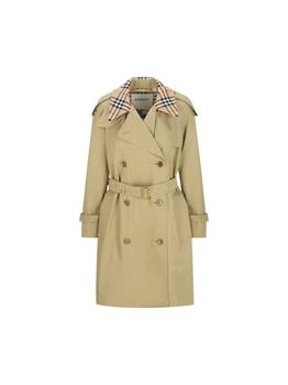Burberry | Burberry Double Breasted Belted Trench Coat