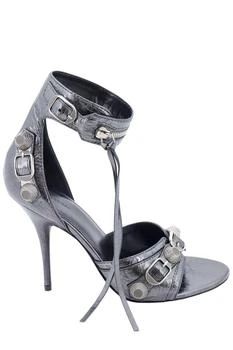 Balenciaga | Balenciaga Cagole Metallic Heeled Sandals