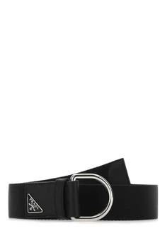 Prada | Prada Logo Plaque Woven Belt