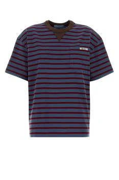 Prada | Prada Striped Crewneck T-Shirt