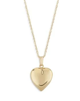Bloomingdale's | Heart Pendant Necklace in 14K Yellow Gold, 18"