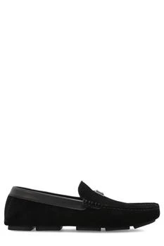 Dolce & Gabbana | Dolce & Gabbana Logo Plaque Round-Toe Loafers